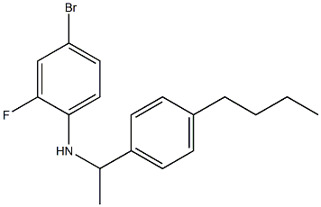 4-bromo-N-[1-(4-butylphenyl)ethyl]-2-fluoroaniline Structure