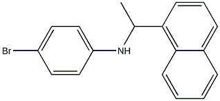 4-bromo-N-[1-(naphthalen-1-yl)ethyl]aniline Struktur