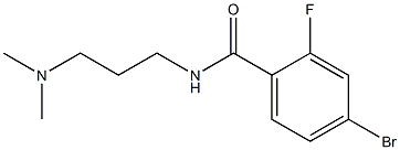 4-bromo-N-[3-(dimethylamino)propyl]-2-fluorobenzamide Structure