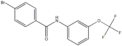 4-bromo-N-[3-(trifluoromethoxy)phenyl]benzamide,,结构式