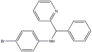 4-bromo-N-[phenyl(pyridin-2-yl)methyl]aniline Structure