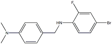 4-bromo-N-{[4-(dimethylamino)phenyl]methyl}-2-fluoroaniline,,结构式
