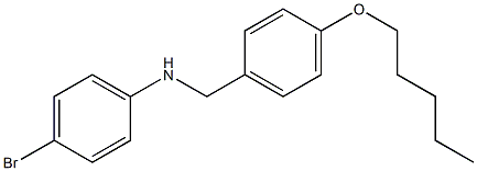 4-bromo-N-{[4-(pentyloxy)phenyl]methyl}aniline Structure