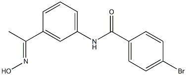 4-bromo-N-{3-[(1E)-N-hydroxyethanimidoyl]phenyl}benzamide Structure