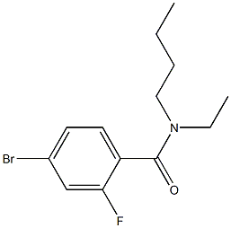 4-bromo-N-butyl-N-ethyl-2-fluorobenzamide Structure