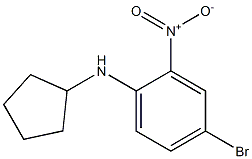 4-bromo-N-cyclopentyl-2-nitroaniline Structure