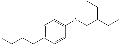 4-butyl-N-(2-ethylbutyl)aniline,,结构式