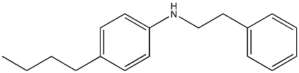 4-butyl-N-(2-phenylethyl)aniline,,结构式