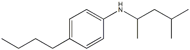 4-butyl-N-(4-methylpentan-2-yl)aniline 结构式