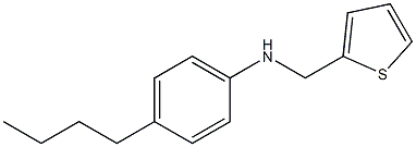 4-butyl-N-(thiophen-2-ylmethyl)aniline,,结构式