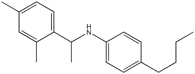 4-butyl-N-[1-(2,4-dimethylphenyl)ethyl]aniline Struktur