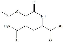 4-carbamoyl-2-(2-ethoxyacetamido)butanoic acid Structure