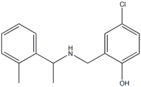 4-chloro-2-({[1-(2-methylphenyl)ethyl]amino}methyl)phenol