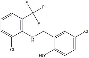 4-chloro-2-({[2-chloro-6-(trifluoromethyl)phenyl]amino}methyl)phenol Structure