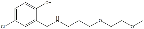 4-chloro-2-({[3-(2-methoxyethoxy)propyl]amino}methyl)phenol Struktur