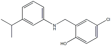 4-chloro-2-({[3-(propan-2-yl)phenyl]amino}methyl)phenol