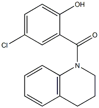 4-chloro-2-(1,2,3,4-tetrahydroquinolin-1-ylcarbonyl)phenol,,结构式