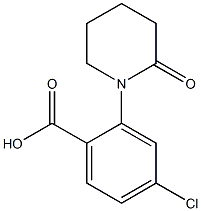 4-chloro-2-(2-oxopiperidin-1-yl)benzoic acid Structure