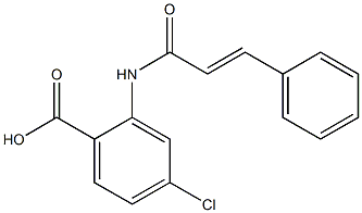 4-chloro-2-(3-phenylprop-2-enamido)benzoic acid Struktur