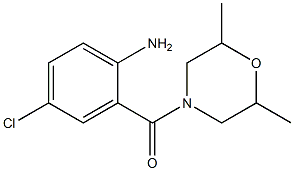 4-chloro-2-[(2,6-dimethylmorpholin-4-yl)carbonyl]aniline,,结构式