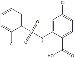  4-chloro-2-[(2-chlorobenzene)sulfonamido]benzoic acid