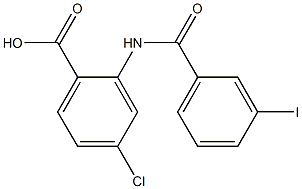 4-chloro-2-[(3-iodobenzene)amido]benzoic acid Structure
