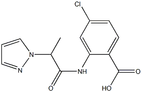 4-chloro-2-[2-(1H-pyrazol-1-yl)propanamido]benzoic acid|