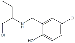 4-chloro-2-{[(1-hydroxybutan-2-yl)amino]methyl}phenol,,结构式