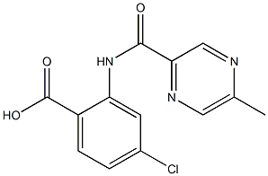 4-chloro-2-{[(5-methylpyrazin-2-yl)carbonyl]amino}benzoic acid|