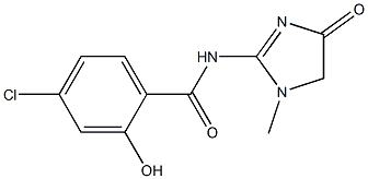  4-chloro-2-hydroxy-N-(1-methyl-4-oxo-4,5-dihydro-1H-imidazol-2-yl)benzamide