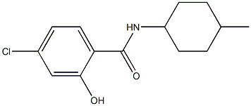 4-chloro-2-hydroxy-N-(4-methylcyclohexyl)benzamide Struktur