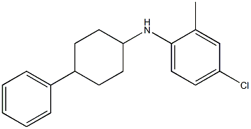 4-chloro-2-methyl-N-(4-phenylcyclohexyl)aniline