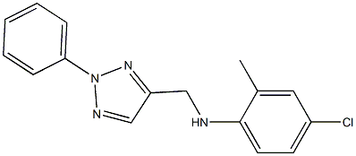 4-chloro-2-methyl-N-[(2-phenyl-2H-1,2,3-triazol-4-yl)methyl]aniline Structure