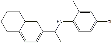  4-chloro-2-methyl-N-[1-(5,6,7,8-tetrahydronaphthalen-2-yl)ethyl]aniline