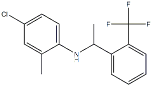 4-chloro-2-methyl-N-{1-[2-(trifluoromethyl)phenyl]ethyl}aniline
