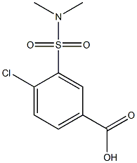 4-chloro-3-(dimethylsulfamoyl)benzoic acid Structure