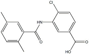 4-chloro-3-[(2,5-dimethylbenzene)amido]benzoic acid Structure