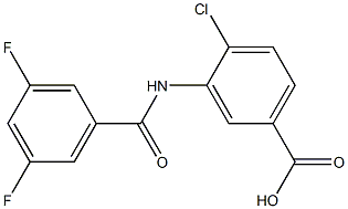 4-chloro-3-[(3,5-difluorobenzene)amido]benzoic acid