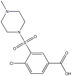 4-chloro-3-[(4-methylpiperazine-1-)sulfonyl]benzoic acid