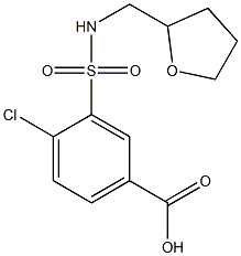 4-chloro-3-[(oxolan-2-ylmethyl)sulfamoyl]benzoic acid