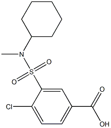 4-chloro-3-[cyclohexyl(methyl)sulfamoyl]benzoic acid