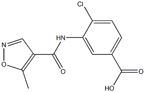  4-chloro-3-{[(5-methylisoxazol-4-yl)carbonyl]amino}benzoic acid