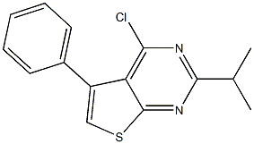 4-chloro-5-phenyl-2-(propan-2-yl)thieno[2,3-d]pyrimidine