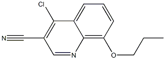 4-chloro-8-propoxyquinoline-3-carbonitrile Structure