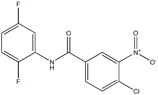 4-chloro-N-(2,5-difluorophenyl)-3-nitrobenzamide Structure