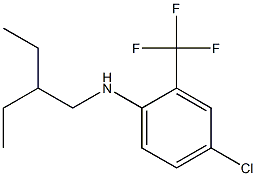 4-chloro-N-(2-ethylbutyl)-2-(trifluoromethyl)aniline 结构式