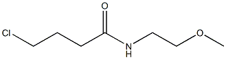 4-chloro-N-(2-methoxyethyl)butanamide,,结构式