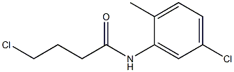 4-chloro-N-(5-chloro-2-methylphenyl)butanamide Structure