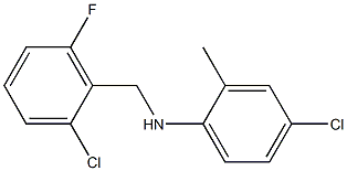 4-chloro-N-[(2-chloro-6-fluorophenyl)methyl]-2-methylaniline