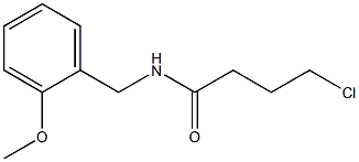 4-chloro-N-[(2-methoxyphenyl)methyl]butanamide 结构式